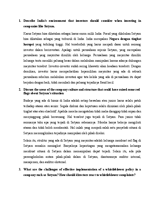 Conclusion for satyam scandal image