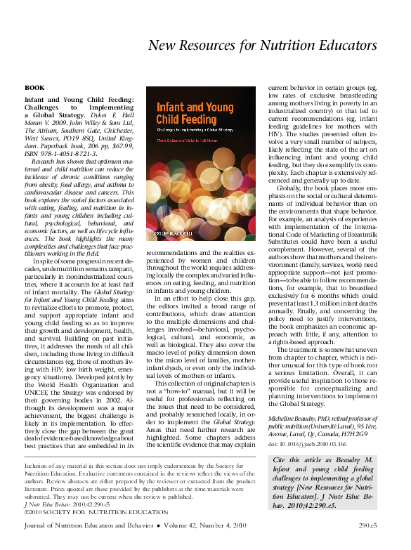 GLOBAL STRATEGY FOR INFANT AND YOUNG CHILD FEEDING visual data 6