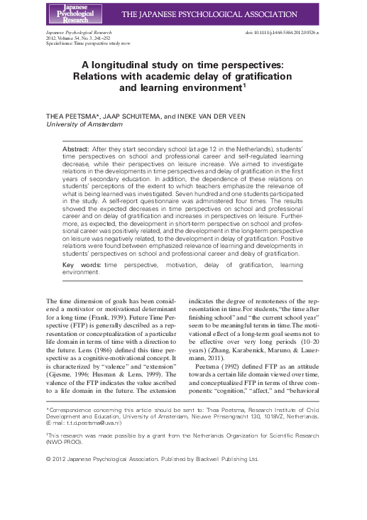 Delayed gratification facts picture