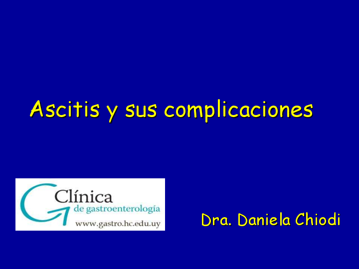 Complicaciones de la cirrosis i síntomas de hipertensión portal