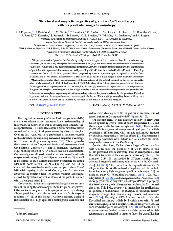(PDF) Structural and Magnetic Properties of Granular Co-ZrO2 Films