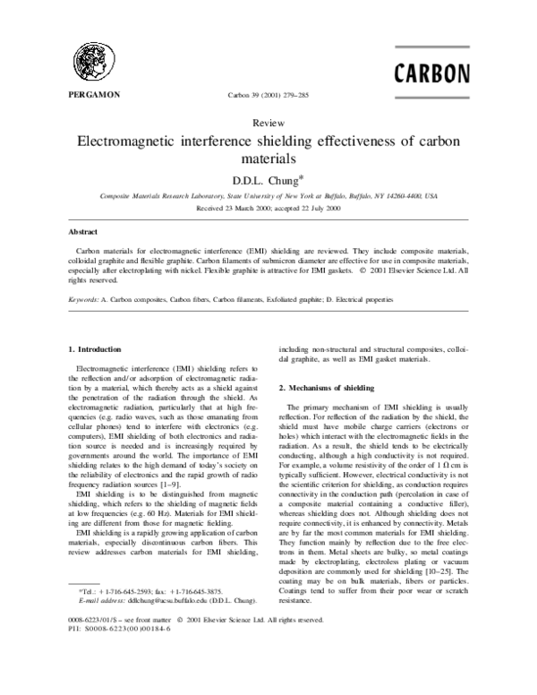 (PDF) Electromagnetic interference shielding effectiveness of ...