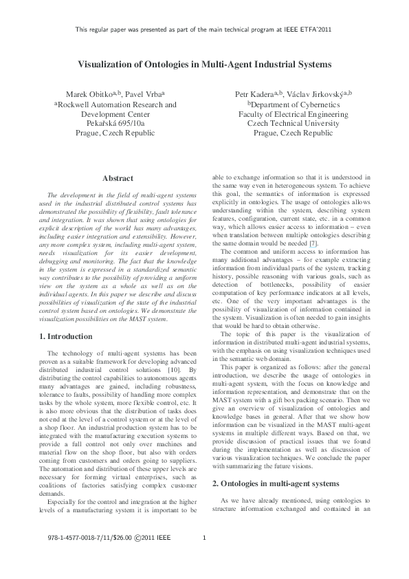 (PDF) Visualization of ontologies in multi-agent industrial systems