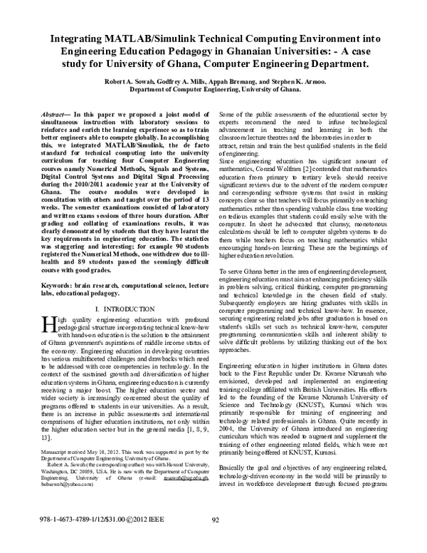 (PDF) Integrating MATLAB/Simulink technical computing environment into ...