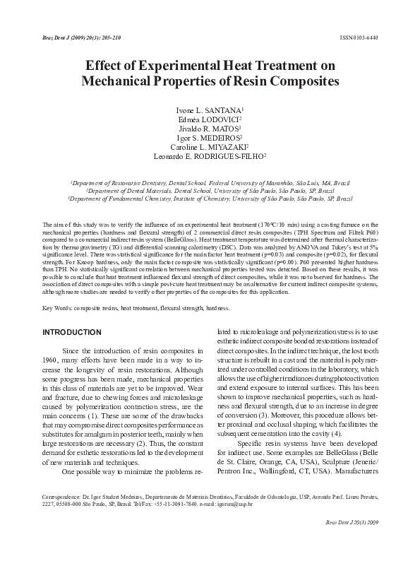 (PDF) Effect of experimental heat treatment on mechanical properties of ...