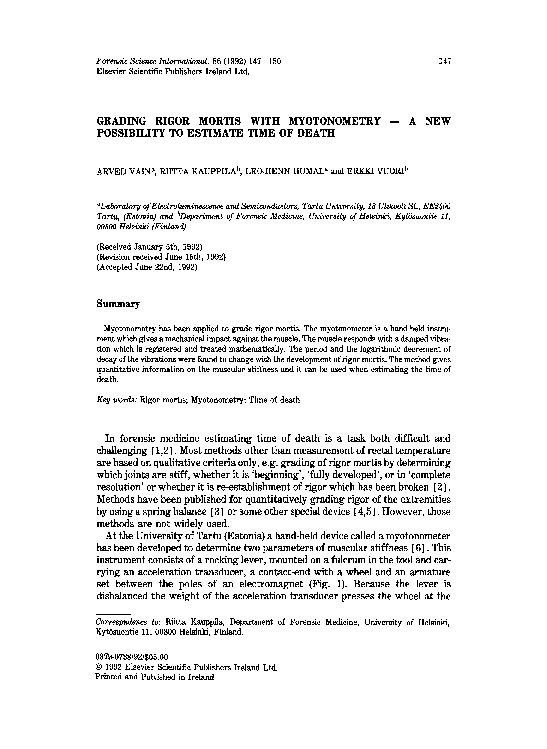 Rigor mortis in dogs image