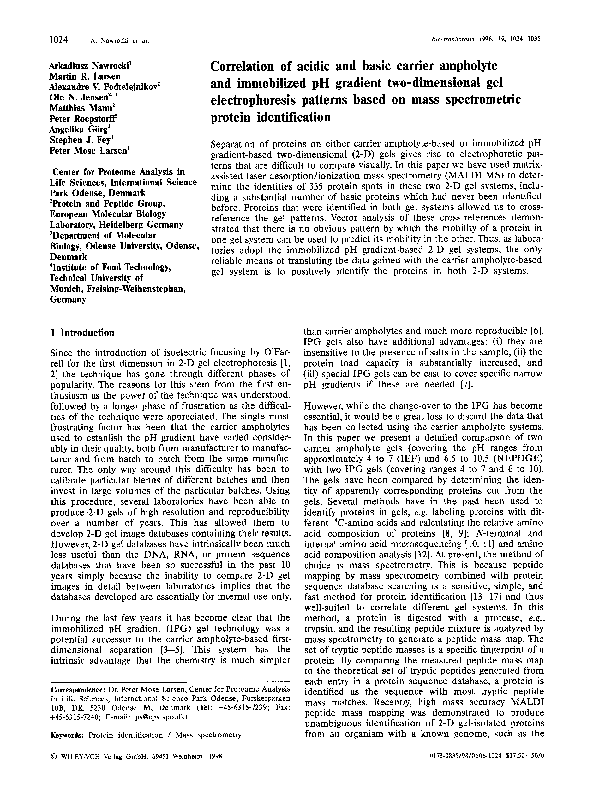 (PDF) Correlation of acidic and basic carrier ampholyte and immobilized ...
