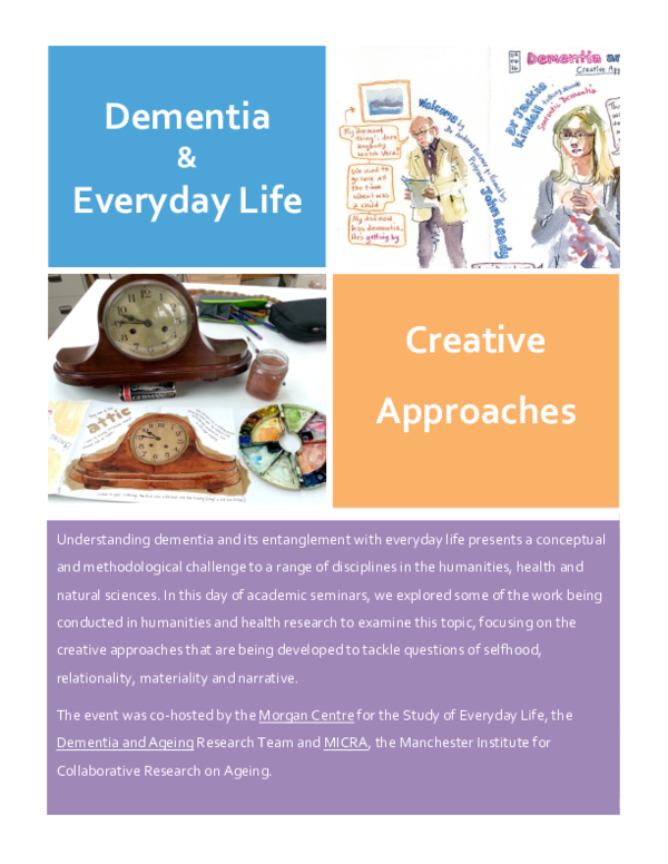 (PDF) Dementia and Everyday Life - Creative Approaches