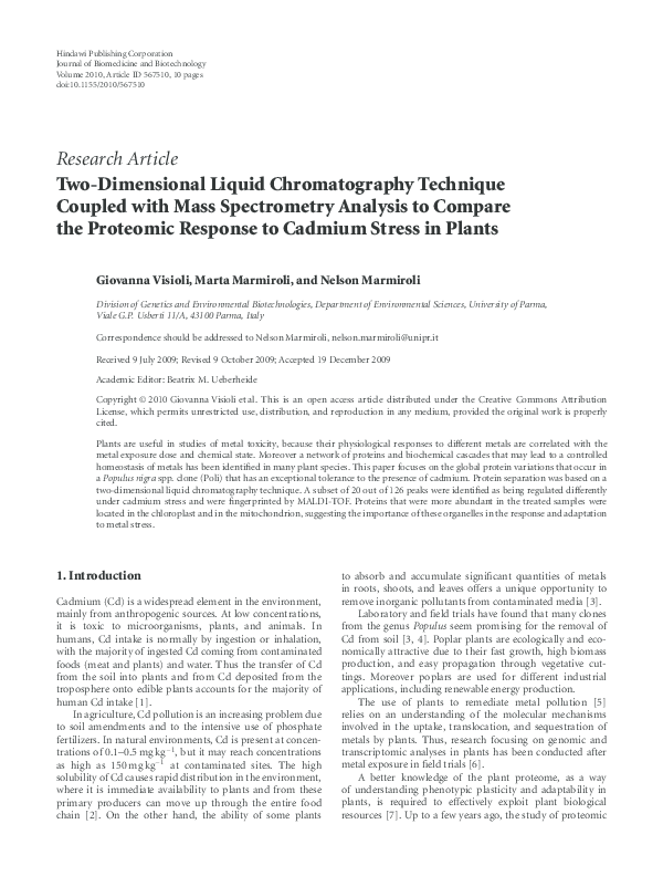 (PDF) Two-Dimensional Liquid Chromatography Technique Coupled with Mass ...
