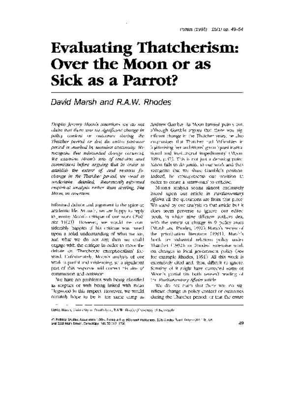 Thatcherism essay 06 image