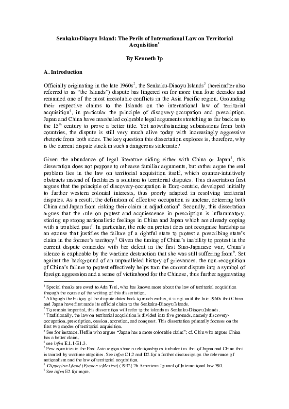 Diaoyu islands essay image