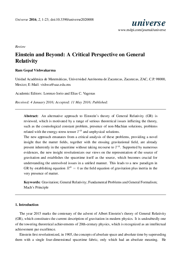 Beyond Einstein Pdf