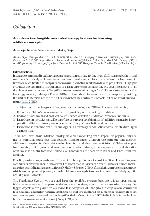 (PDF) An interactive tangible user interface application for learning ...