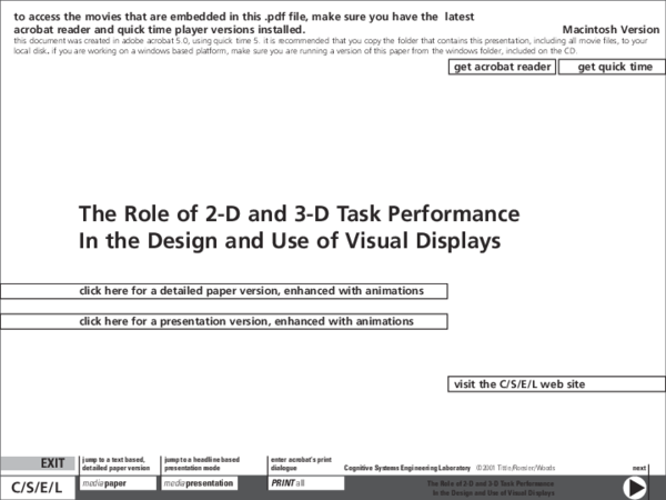 (PDF) The role of 2-D and 3-D task performance in the design and use of ...