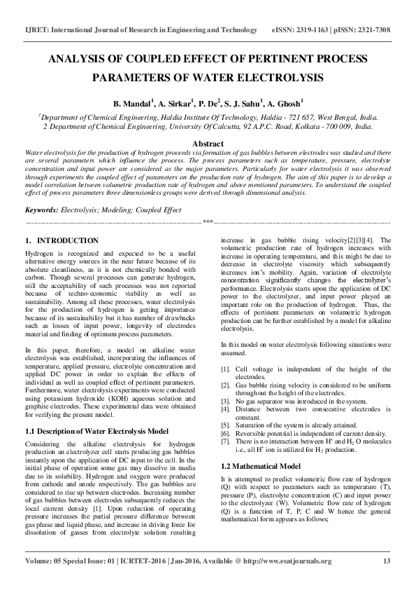 (PDF) ANALYSIS OF COUPLED EFFECT OF PERTINENT PROCESS PARAMETERS OF ...