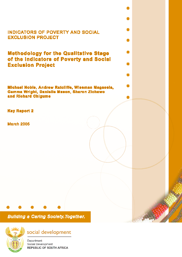 (PDF) Methodology for the Qualitative Stage of the Indicators of ...