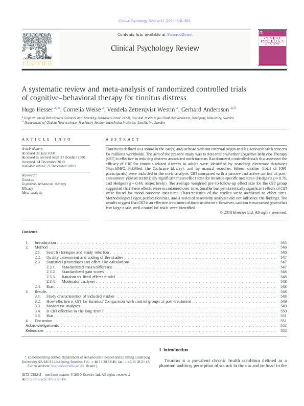 (PDF) A systematic review and meta-analysis of randomized controlled ...