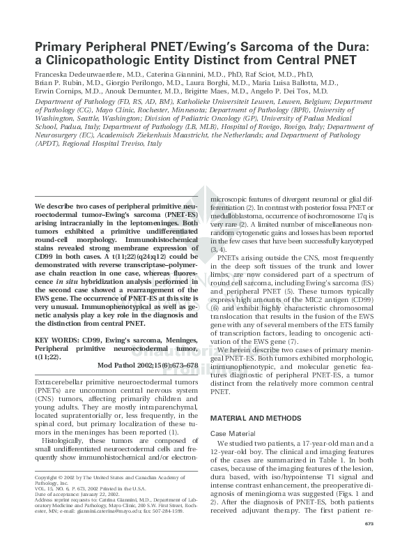 Ewing sarcoma symptoms image