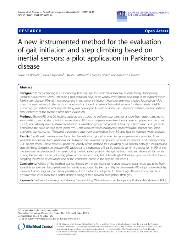(PDF) A new instrumented method for the evaluation of gait initiation ...