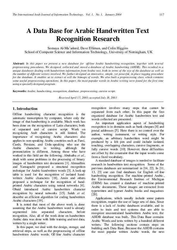 Arabic script recognition thesis report master 06 image