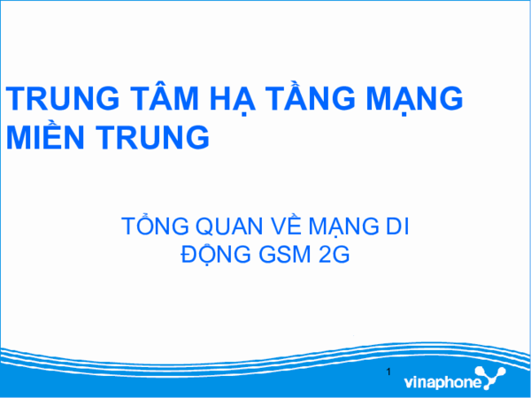 First page of “Tong quan mang 2G”