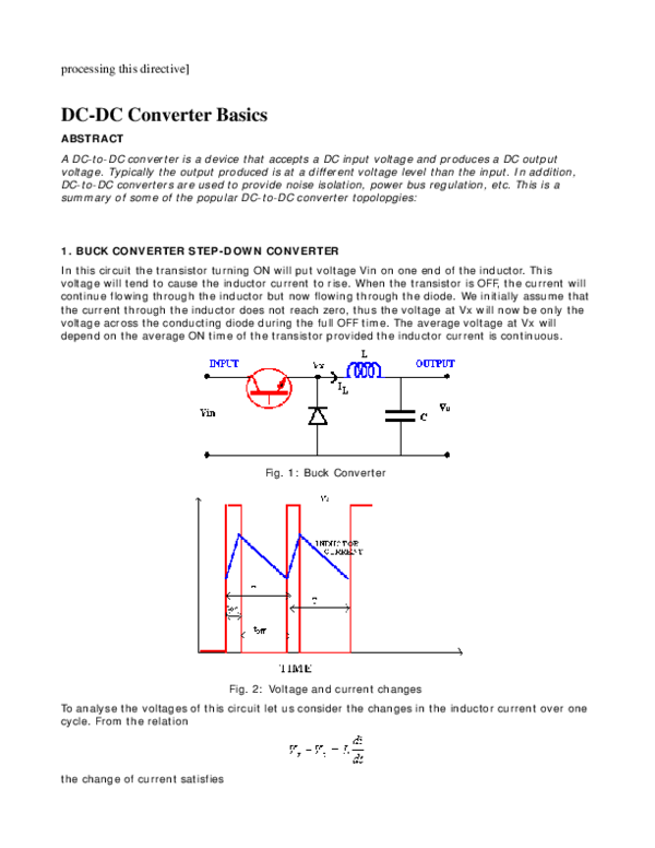 (PDF) DC-DC Converter Basics
