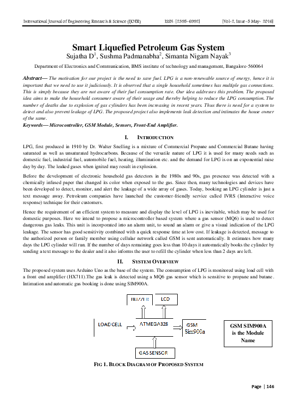 (PDF) Smart Liquefied Petroleum Gas System