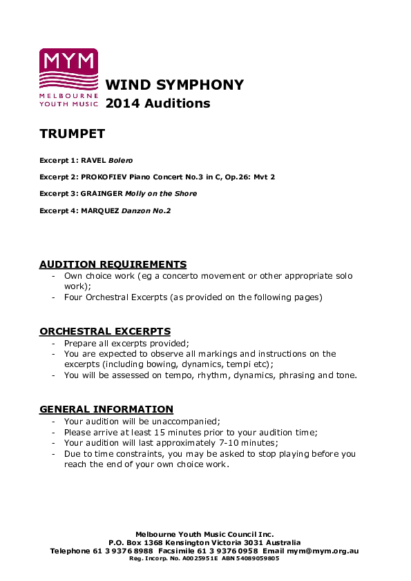 (PDF) Audition Excerpts WS Trumpet Sidney Souza Academia.edu