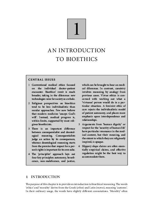 (PDF) Bioethics