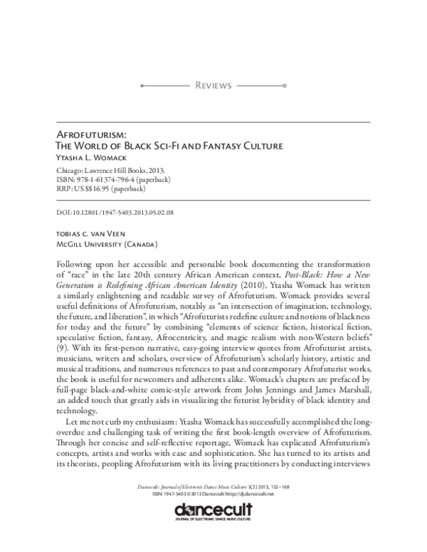 Pdf Afrofuturism The World Of Black Sci Fi And Fantasy Culture