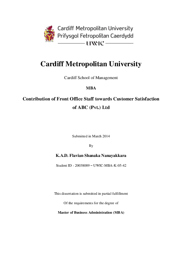 Cardiff metropolitan university dissertation guidelines picture