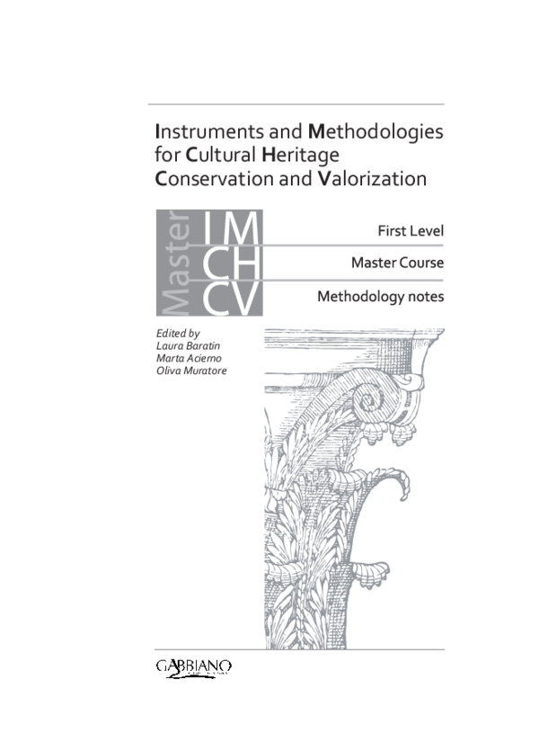 (PDF) Instruments and Methodologies for Cultural Heritage Conservation ...