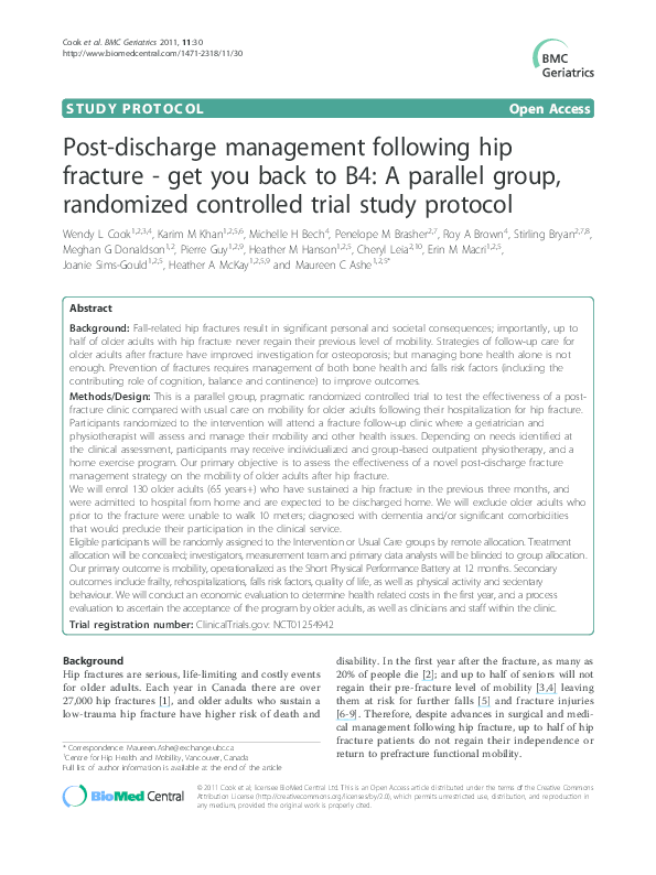  PDF Post discharge Management Following Hip Fracture Get You Back 