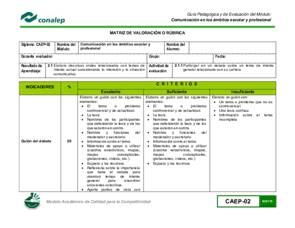 (PDF) Modelo Académico de Calidad para la Competitividad