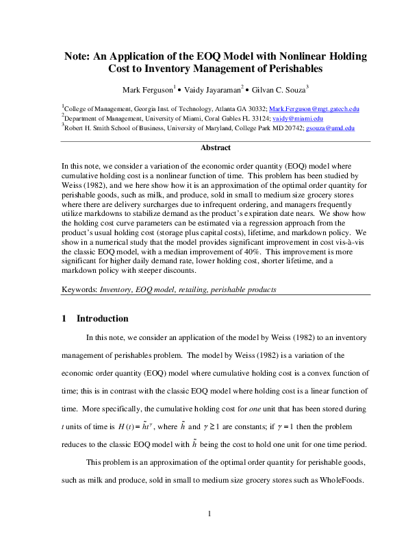 Basic eoq model picture