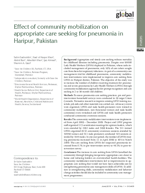 What are the roles of community mobilization image