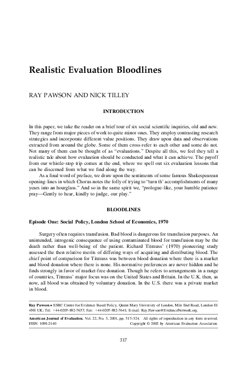 Realist evaluation limitations picture