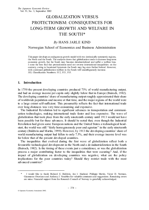 Protectionism essay pdf image