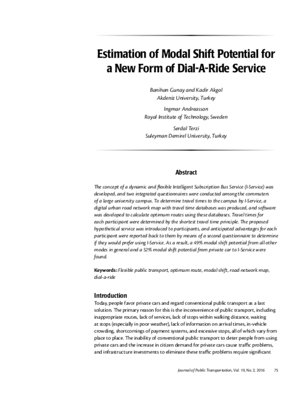 Modal shift thesis picture