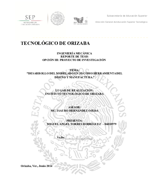 (DOC) INSTITUTO TECNOLÓGICO DE ORIZABA