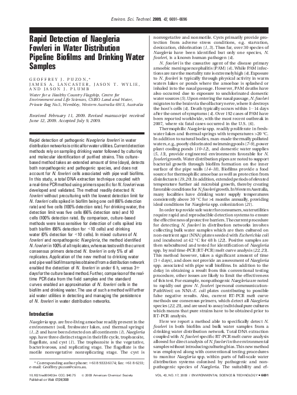 How common is naegleria fowleri picture