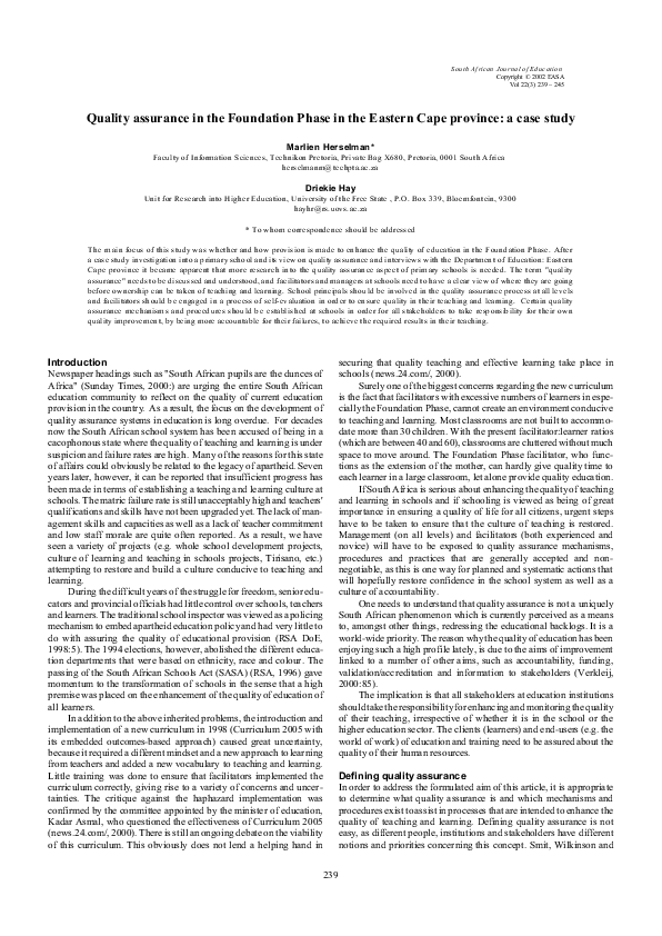 Quality assurance program image