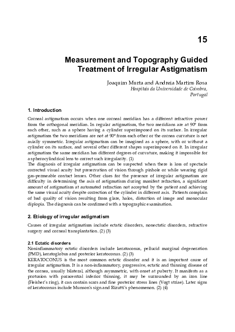Irregular astigmatism symptoms picture