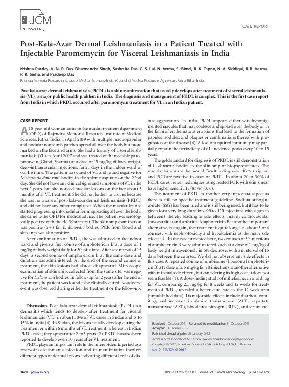 Leishmaniasis ppt picture