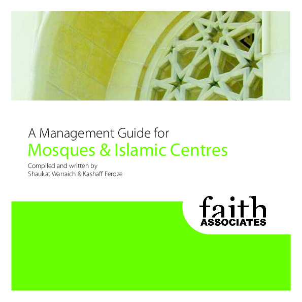 (PDF) A Management Guide for Mosques & Islamic Centres