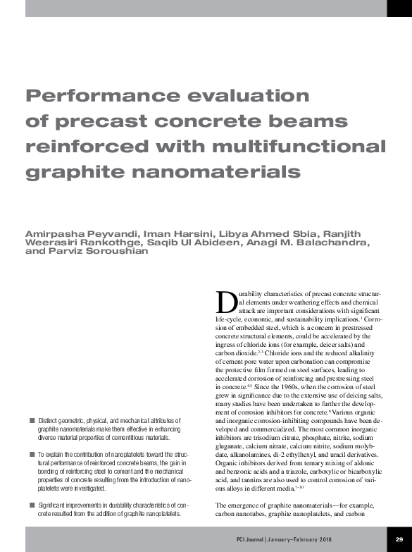 (PDF) Performance evaluation of precast concrete beams reinforced with ...