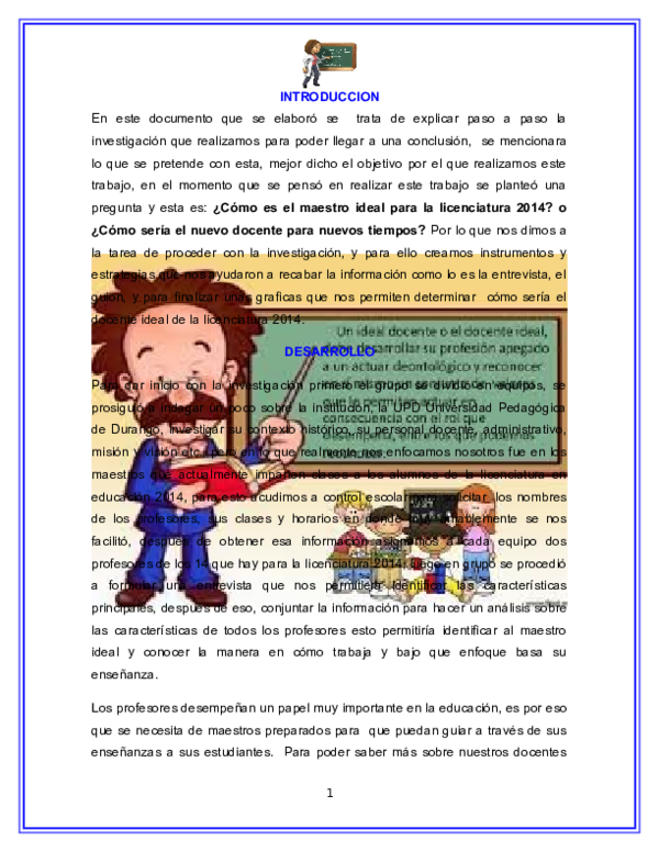 EL DOCENTE IDEAL