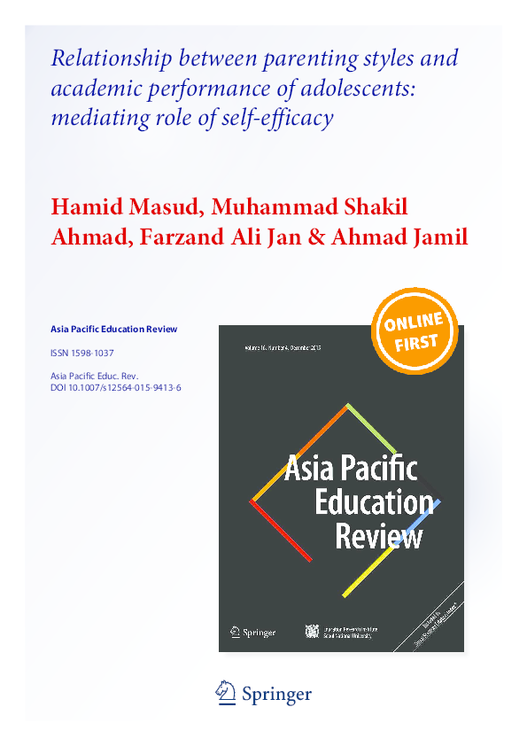 (PDF) Relationship between parenting styles and academic performance of ...