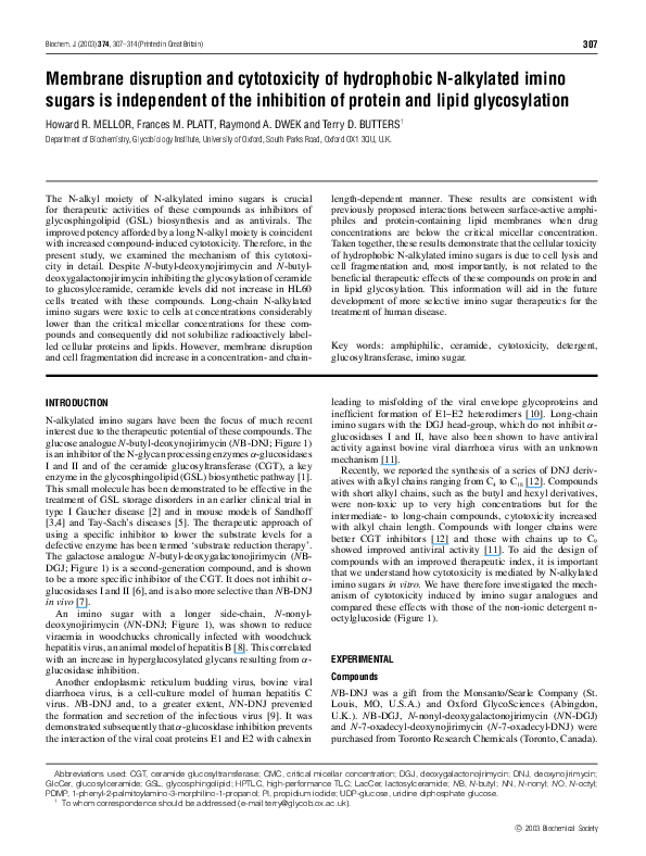 (PDF) Membrane disruption and cytotoxicity of hydrophobic Nalkylated