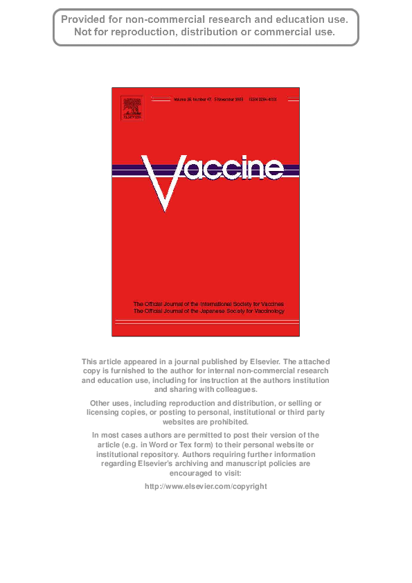 (PDF) MeNZB™ vaccine and epidemic control When do you stop vaccinating